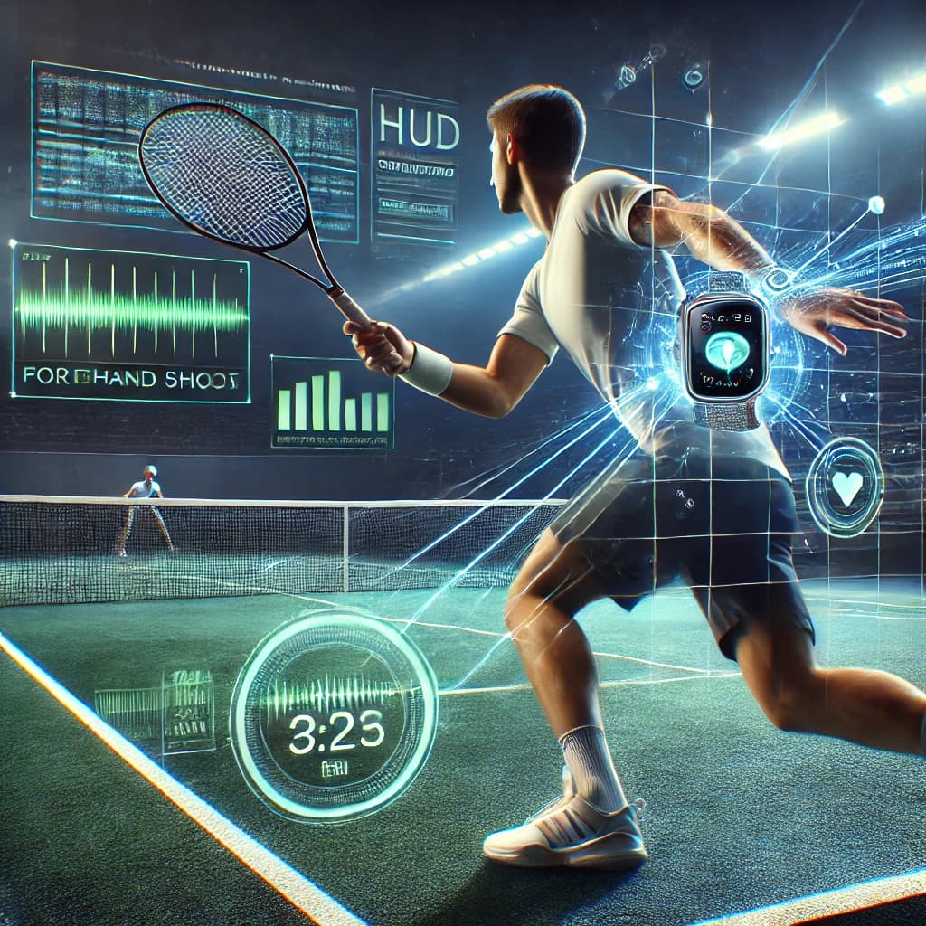 Interface de Tennis Pro AI montrant l'analyse en temps réel des coups pour améliorer les performances en tennis.